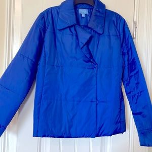 Simply Vera Wang Puffer Jacket. Royal Blue, Size Medium.